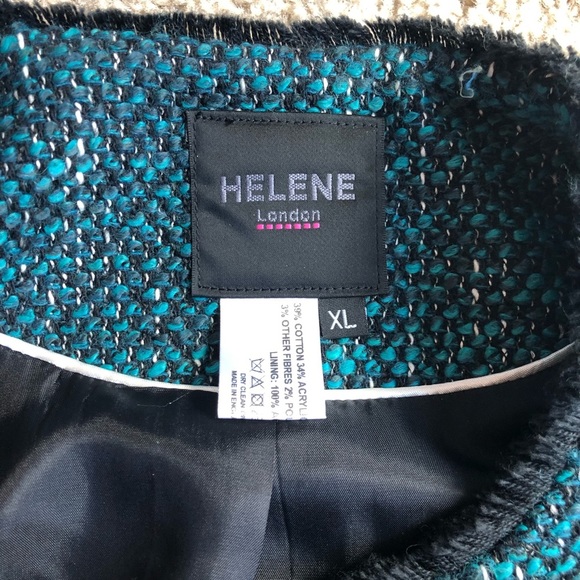 Helene Bergman Cotton Wool Twill green blazer jacket XL botton - Picture 6 of 9